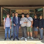Gli studenti della IV B premiati dalla Questura di Trapani per lo spot contro la ludopatia